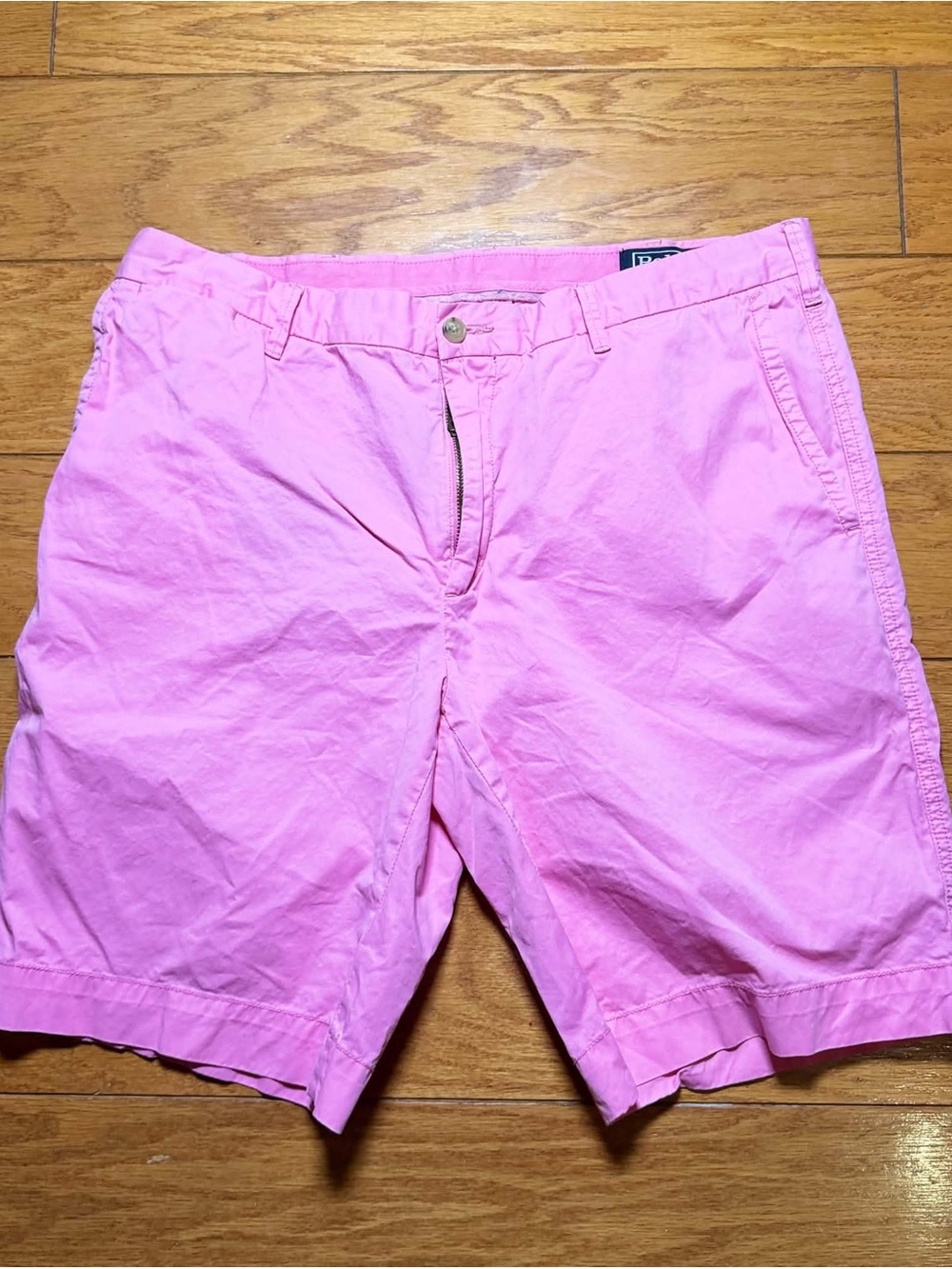 Polo by Ralph Lauren Men's Pink Flat-Front Shorts